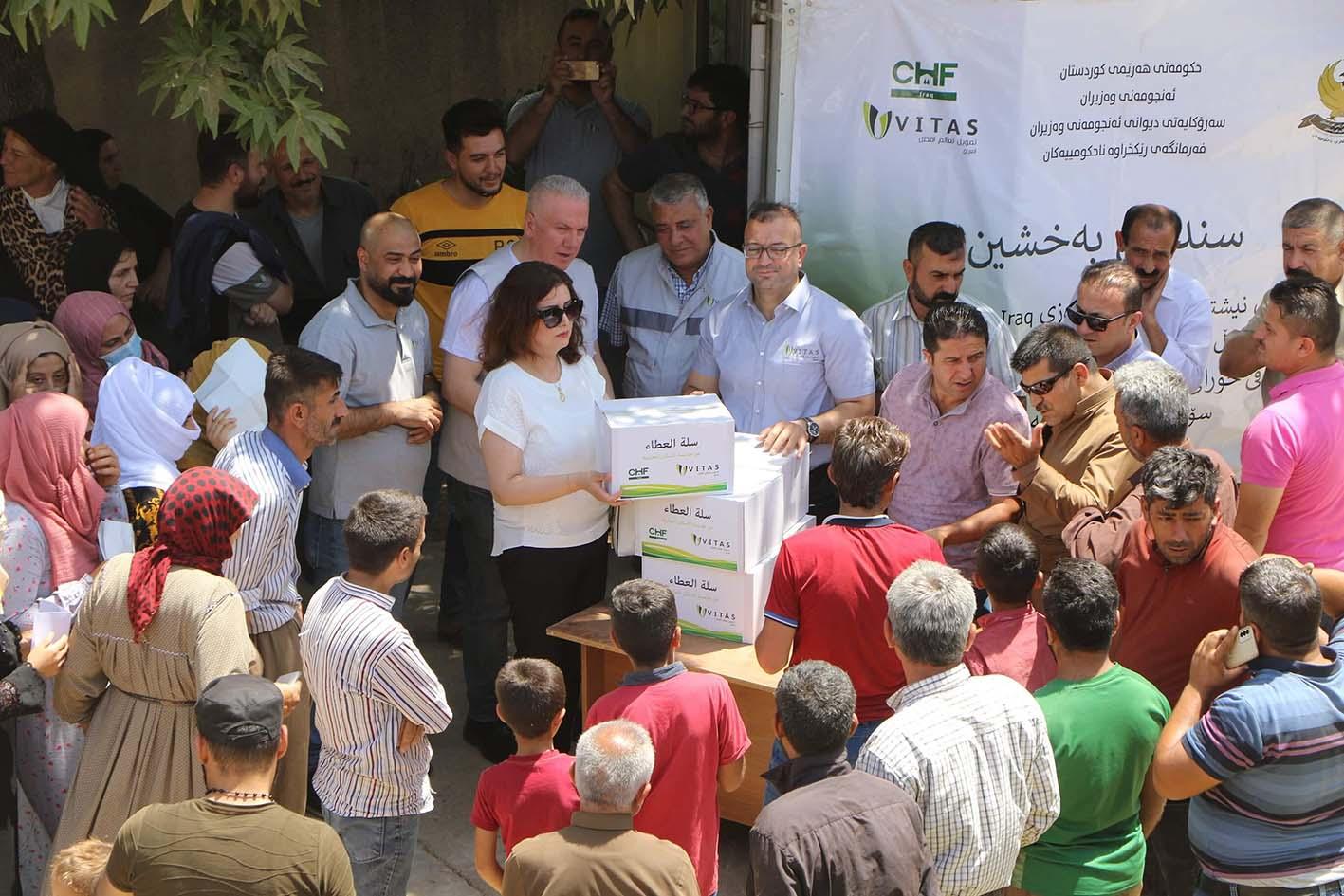 community events - Distribution of 300 food baskets to families in need in Erbil Governorate